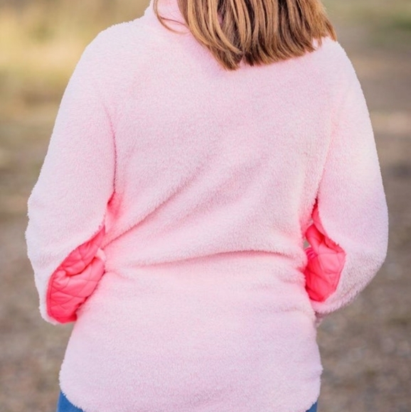 NWT Quilted Sherpa Long Sleeve Top. Large - Picture 2 of 4